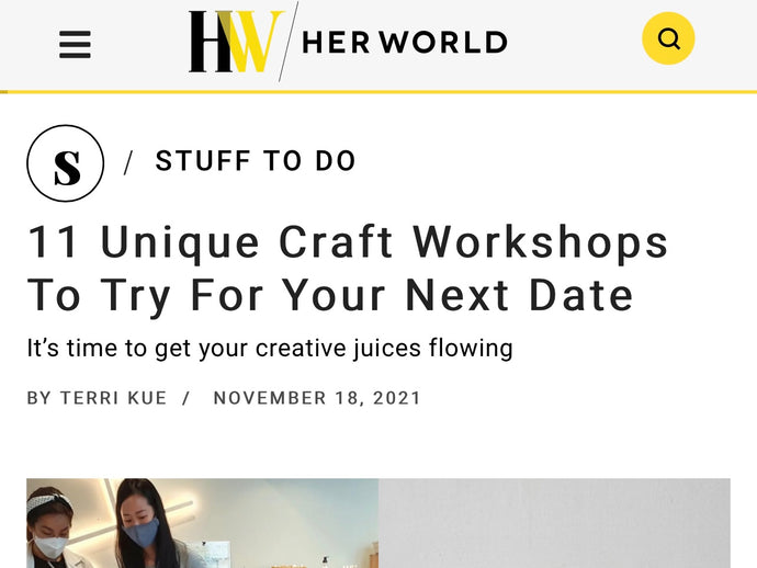 HerWorld - Print N Matters // 11 Unique craft workshop to try with your next date